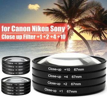 Kamera Blizu Filter Kit Objektiv 67 mm Makro Objektiv 1+2+4+10 za vse blagovne Znamke DC/DV/DSLR/SLR Digitalni Fotoaparat, objektiv Filter Komplet