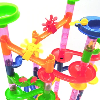 105 KOS Noga model gradniki Gradbeništvo Marmor Vodijo žogo Roller coaster igrača Marmorja Dirka Teči Labirintu Žogo Igrače za otroke