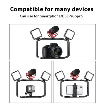 Univerzalni DSLR Gopro Pametni telefon, Dlančnik Video Ploščad Navpično Streljanje Ploščad za iPhone XS 11 Pro Max X 8 Gopro 5 6 7 8 DSLR Fotoaparat
