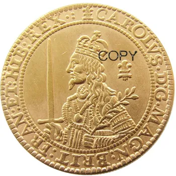 Medaljo 1643 Združeno Kraljestvo - Kralj Charles I Angliji (1600-1649) Pozlačen Kovancev Visoke Kakovosti