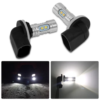 2pcs H27 881 LED Avto Žarnice Luči za Meglo Dan Teče Svetlobo Bele vodoodporna Led za Audi A4 B8 A3 A5 A6 A8 B6 B5 B9 V3 V5 V7