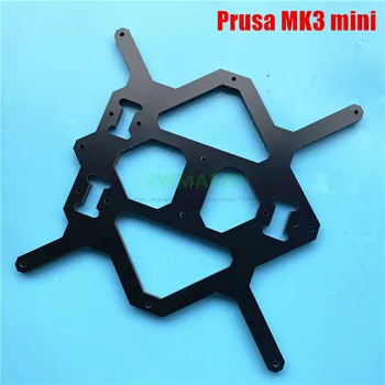 Črna Prusa i3 MK3 mini 6 mm debele Aluminijaste kompozitne Y prevoz greti posteljo podporo ploščo DIY MK3 MINI 3D tiskalnik