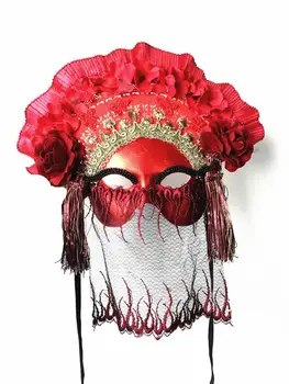 H3419 Ženske Fan Masko Stranke Halloween Božič Festival Mode Maske Ženski Beneški Karneval Maškarada Cosplay Dodatki