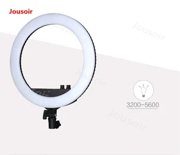 NanGuang Venera CN-R240C Video Lučka Zatemniti LED Selfie Obroč Svetlobe Fotografija Svetlobe z Držalom za Telefon za Ličila CD05 T06 A