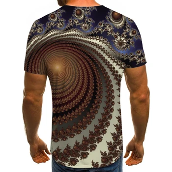 2021 nov prostor-časa predor tiskanje 3D T-shirt krog vratu kratka sleeved dame T-shirt za moške priložnostne dame T-shirt vrh