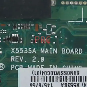 60NB0AC0 Za ASUS X553SA Celeron N3050 Zvezek Mainboard REV:2.0 SR29H DDR3 Prenosni računalnik z matično ploščo