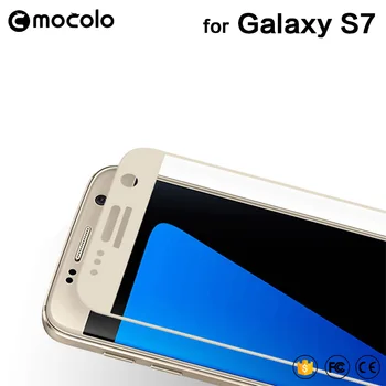 Mocolo Premium 9H Polno Kritje Anti-Scratch Kaljeno Steklo Screen Protector for Samsung Galaxy S7 G9300 G930 Pametni Telefon