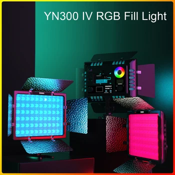 Yongnuo YN300 IV YN-300 IV RGB LED Video Luč 3200k-5500K RGB Barvno Kamero Foto Razsvetljava za Video Studio