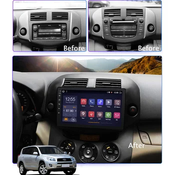 Eastereggs vodja enote za Toyota RAV4 RAV 4 2005-2013 2 din avtoradio Multimedijski predvajalnik videa, Wifi, GPS Navigacija za Android 8.1