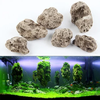 3pcs/veliko Avatar Plavajoče Pravi Kamenje, Akvarijske Vode, Rastlin fish tank vodne krajine mah