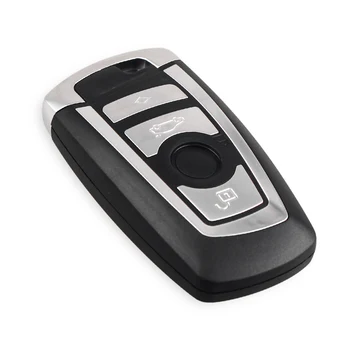 KEYYOU 3/4 Gumb Smart Remote Key Lupini Primeru Fob za BMW CAS4 F 3 5 7 Series E90 E92 E93 X5 Avto Ključ Primeru Vstavite Tipko Rezilo
