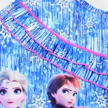 Disney Zamrznjen Sneg Kraljica Poletja Kopalke Dekleta Obleko Cosplay Enem Kosu Elsa Ana kopalke Plaža Obrabe, Za 4-12Y Oblačila