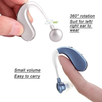 VROČE Mini Digitalni Slušni aparat, Zvočni Ojačevalniki Inteligentni Zmanjšanje Hrupa Brezžični Uho Pomoči Za Starejše Zmerno Do Hudo Izgubo