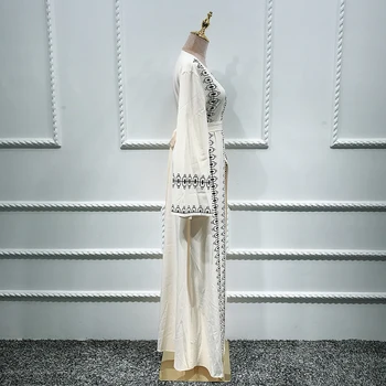 Ramadana Eid Mubarak Abaya Kimono Jopico Turčija Hidžab Muslimansko Obleko Islam Oblačila Abayas Za Ženske Dubaj Tam Kaftan Oman Haljo Femme