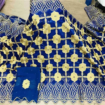 Afriške bazin riche tkanine z brode Najnovejše modne vezenje bazin čipke tkanine z neto čipke 7 metrov HL053001