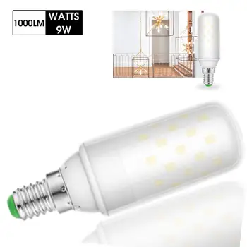 E14 LED Corn Žarnice Sveče Žarnice 200/240V 9W Toplo Hladno Bela 2700 Žarnice Enakovredno Edison Vijak 1000 Lumnov 3Pack
