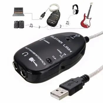 Kitara na USB Vmesnik za Povezavo Kabel Adapter za MAC/PC in Snemanje CD za Električno Kitaro, Bas Guitarra Dodatki