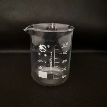 1set (50 ml, 100 ml, 200 ml, 500 ml) Borosilicate Stekla Gtk Kemija Preizkus toplotno upreti Labware Gtk Laboratorijske Opreme