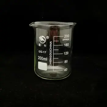 1set (50 ml, 100 ml, 200 ml, 500 ml) Borosilicate Stekla Gtk Kemija Preizkus toplotno upreti Labware Gtk Laboratorijske Opreme