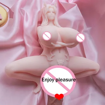 Big Prsi Sex Lutke Pravi Silikon Japonski Anime Ljubezen Lutka 23 cm Realistična Vagina Muco Moški Seksi Igračke za Moške Celotno Odraslo Življenje