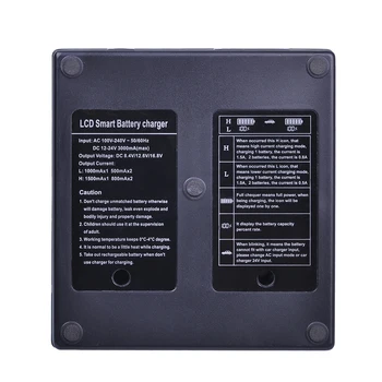 Hitro LCD Smart Dvojni Polnilnik za Canon LP-E4 LPE4 EOS-1D C EOS-1D Mark III EOS-1Ds Mark III EOS-1D Mark IV Baterijo Fotoaparata