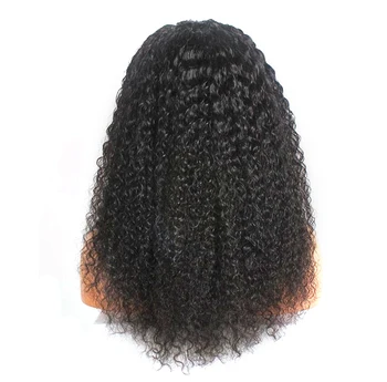 Debelo lasuljo glavo lasuljo človeških las lasulje za black ženske Afro kinky kodraste človeških las lasuljo non-remy Perujski Brazilski lase, lasulje