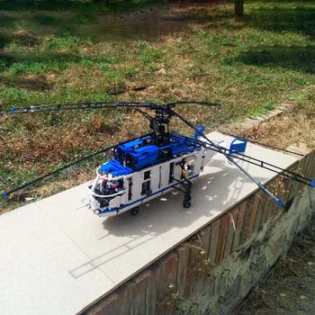 Buildmoc Tehnika Helikopter, Letalo Orožje Igrače Za Fante gradniki MOC Mesto Klasično Letalo Opeke Izobraževalne Otroci Igrače