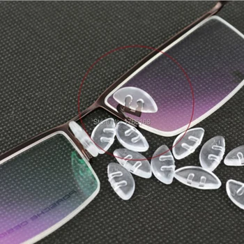 500pcs=250pairs Debelo Očala Očala Silikonske blazinice za nos vstavite silikonski nos pad očala opremo del
