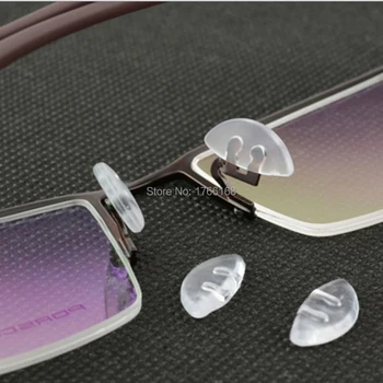 500pcs=250pairs Debelo Očala Očala Silikonske blazinice za nos vstavite silikonski nos pad očala opremo del