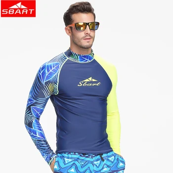 SBART Lycra 3XL Moških Wetsuits Majica Dolg Rokav Sun UV Zaščito, Plavanje, Surfanje, Potapljanje Kopalke, Plavanje, Vodni Športi, Potapljanje na vdih