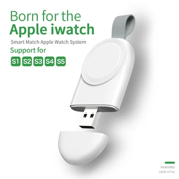 Qi Brezžični Polnilec mini Prenosni Brezžični Polnilnik, ki je Osnova za iWatch polnilno Postajo USB Polnilec za Apple Watch Serija 1 2 3 4 5