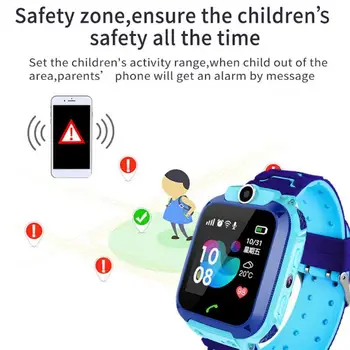 Otrok Pametno Gledati SOS Telefon Watch Smartwatch Ure Za Otroke Fantje Dekleta S Kartice Sim Foto Nepremočljiva IP67 Tracker Ure