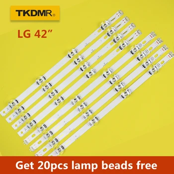 LED Osvetlitev ozadja trak 8 Lučka Za LG 42-palčni TV INNOTEK DRT 3.0 42