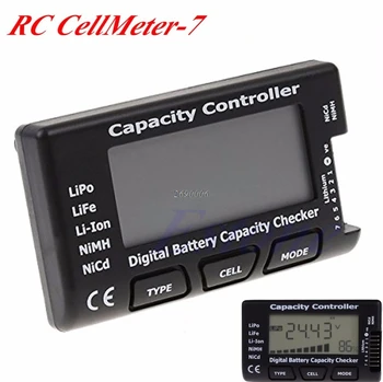 Digital Kapaciteta Baterije Checker RC CellMeter 7 Za LiPo Življenje Li-ion, NiMH, Nicd