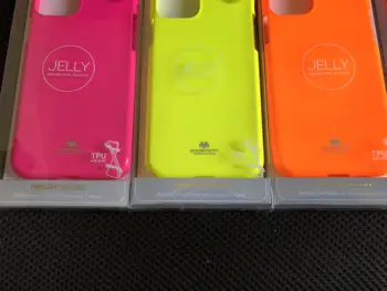 Original živo Srebro Goospery Fluorescentna Svetel Biser Jelly TPU Mehko Ohišje Za iPhone 12 Pro Max Primeru za iPhone 12 Mini Pokrov