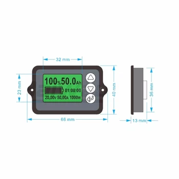 80V 350A TK15 Natančnost Baterije Tester za LiFePO Coulomb Števec LCD Coulometer Tester Orodja junija Whosale&DropShip