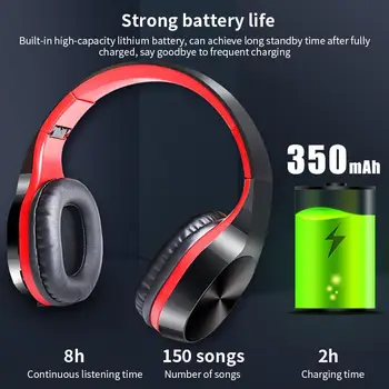 Aoogoor T5 HiFi Aktivni Šumov Brezžične Slušalke Bluetooth 5.0 Slušalke Nad Uho Slušalke Z Mikrofonom