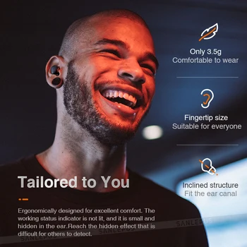 SANLEPUS TWS 5.0 Mini Bluetooth Slušalke Brezžične Športne Slušalke 3D Stereo Slušalke šumov Čepkov Z Mikrofonom