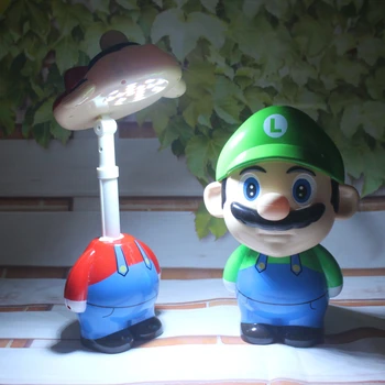 Super Mario Risanka Nočne Luči otroška Spalnica nočno omarico Študija Namizno Dekoracijo Noč Svetilke Otroci Domov LED Razsvetljava Darila