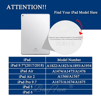 Zaščitno Steklo Za iPad z 9.7 Pro Novo 2017 2018 Zraka 2 Air2 5 6 5. in 6. Kaljeno Glas Tablet Screen Protector Protection Film