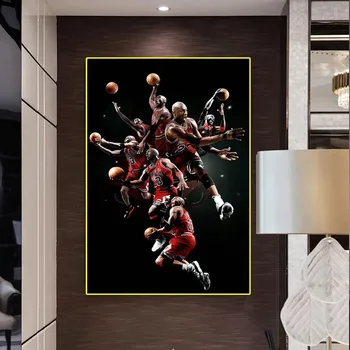 Michael Jordan (Mordan Jordan) MVP strelec Jordan klasični dekorativni slikarstvo plakati, športni plakati, wall art, soba dekoracijo