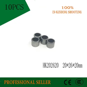 10Pcs HK202620 HK2020 7942/20 Sestavljen Pokal Tip Iglo Valjčni Ležaj 20 x 26 x 20 mm Brezplačna dostava Visoke Kakovosti