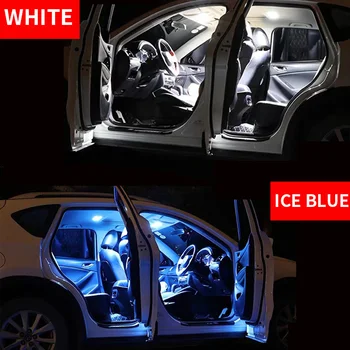 8pcs Bel Avto LED Notranjosti Auto Žarnica Komplet Za Obdobje 2012-Hyundai Veloster 12V Led Zemljevid Dome Trunk registrske Tablice Lučka Avto Styling