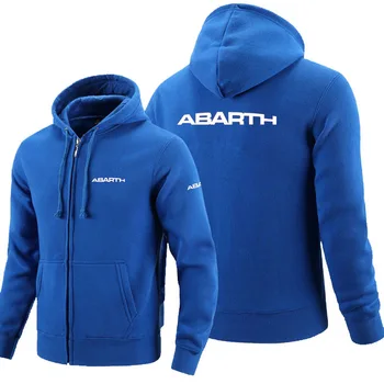 2020NEW Abarth logotip zadrgo Majica Moški Zadrgo Kapuco Jeseni Hoodie Zimo Dolgo Modna Športna Oblačila