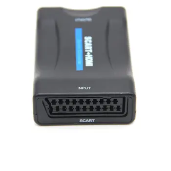 Scart Za HDMI je združljiv 1080P Audio Converter Scaler Box & Usb Kabel za Hdtv Hd Zaslon Pretvornik Scaler Polje Hd Zaslon