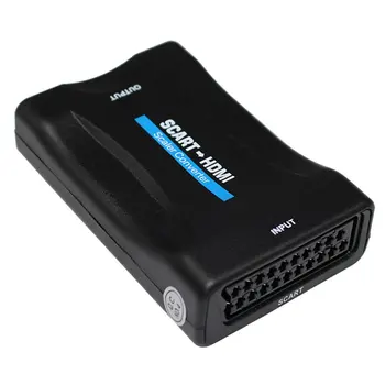 Scart Za HDMI je združljiv 1080P Audio Converter Scaler Box & Usb Kabel za Hdtv Hd Zaslon Pretvornik Scaler Polje Hd Zaslon