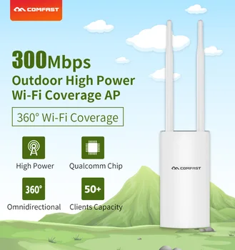 High Power 300Mbps PoE Prostem Wifi Vmesnik 500mW Brezžičnega omrežja Wi-fi Range Extender Ojačevalnik 2,4 Ghz Dostopne Točke Antene znanja AP