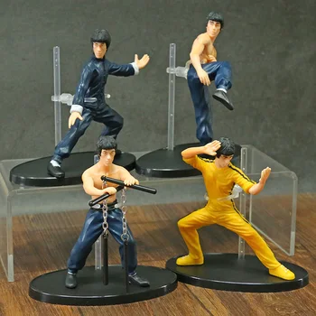 4pcs/set Kung Fu Mojster Bruce Lee PVC Slika Zbiranje Igrač