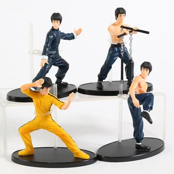 4pcs/set Kung Fu Mojster Bruce Lee PVC Slika Zbiranje Igrač