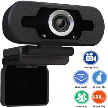 1080P HD Webcam Spletna Kamera samodejno ostrenje Kamera Za Prenosni RAČUNALNIK Pult Z Mikrofonom Mini Vrtljiv HD Webcam Za Prenosni RAČUNALNIK Desktop